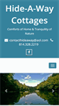 Mobile Screenshot of hideawaycottages.net